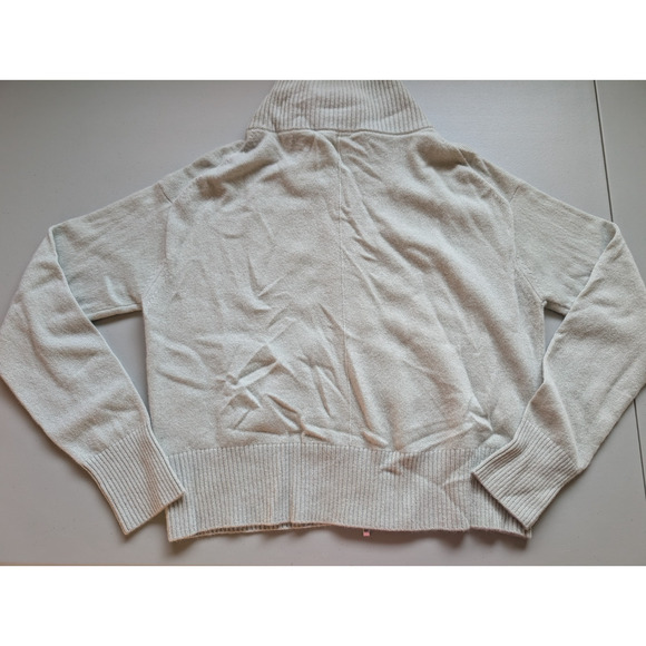 New White + Warren 100% Cashmere Zip Jacket Wide leg Pants Set Sz M Mint 9A602 - Picture 9 of 13